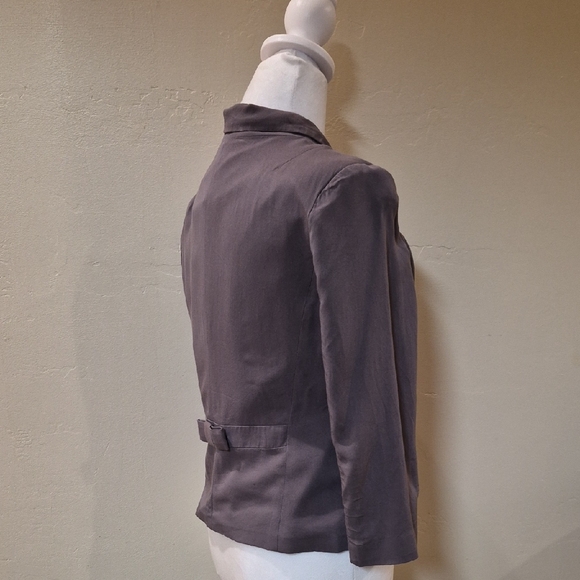 LC Lauren Conrad Mauve Pink Blazer Jacket Single Button Office Professional M - Picture 4 of 11